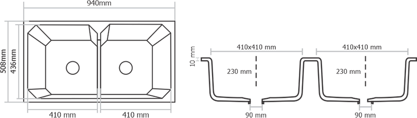 Double Bowl Kitchen Sink - Carnival
